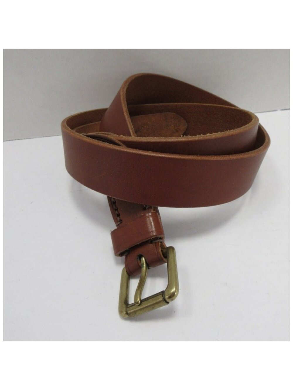 VGT Polo Ralph Lauren Belt 42 Vegetable Tanned Italian Saddle Leather